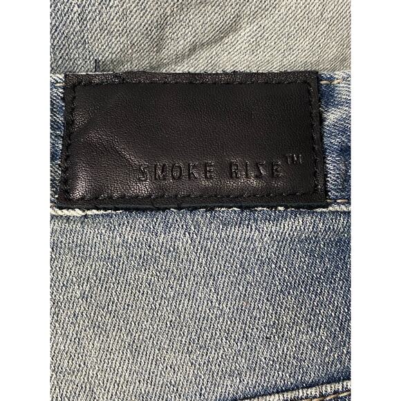 Smoke Rise NWT Men's Slim Tapered Fit Jeans Denim Distressed High Rise 32/32 - Picture 7 of 7